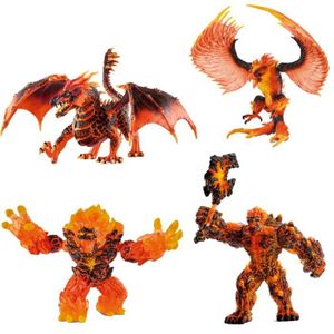 FIGURINE - PERSONNAGE Figurines Eldrador de lave : Dragon + Démon + Mons