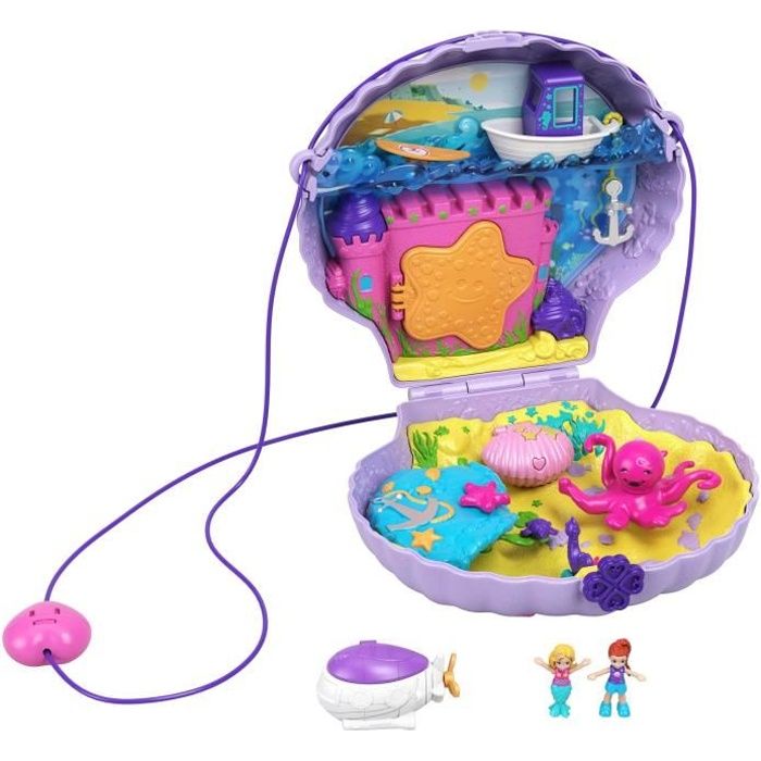POLLY POCKET Coffret Sac à Surprises Le Coquillage Enchanté - Cdiscount  Jeux - Jouets