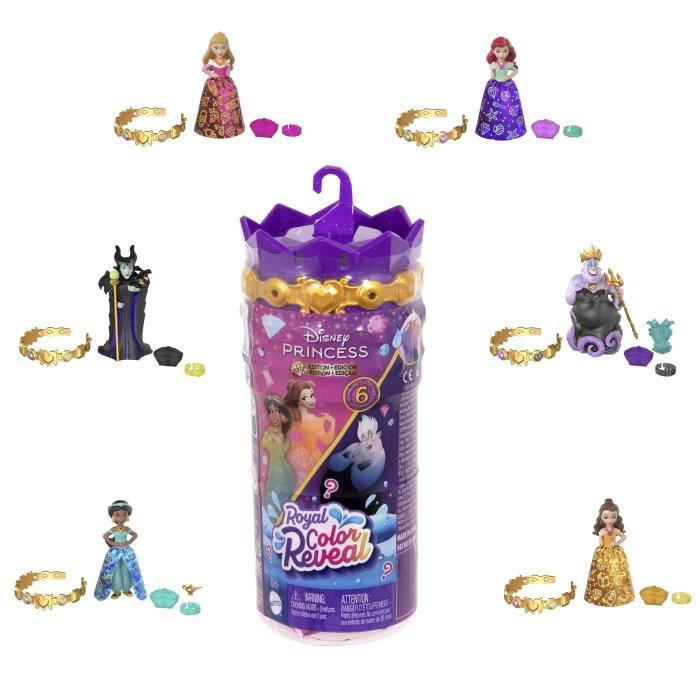 Princesses Disney Mini Poupées Royauté Color Reveal Assortiment HXH16