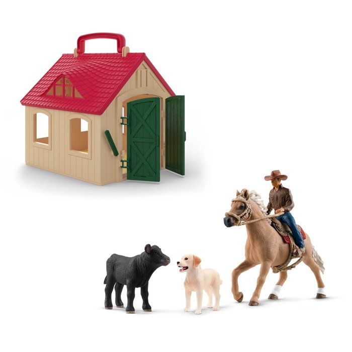 Coffret Ferme Transportable SCHLEICH SCH72341 pliable poignée intégrée Neuf - vue 3