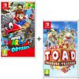 Pack 2 jeux Switch : Captain Toad Treasure Tracker + Super Mario Odyssey-0