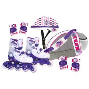 YPYGYB Roller Skates Femme Patins /à Roues Align/éEs Roller Enfant Fille Patin /à roulettes 2 en 1 Runaway Patins /à Quatre Roues,Red-31