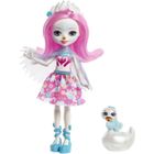 ENCHANTIMALS Poupée Saffi Cygne 15 cm et Poise