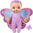 My Garden Baby - Mon Premier Bébé Papillon, violet, 23 cm, corps souple avec ailes en peluche - Poupée / Poupon - Dès 18 mois-0