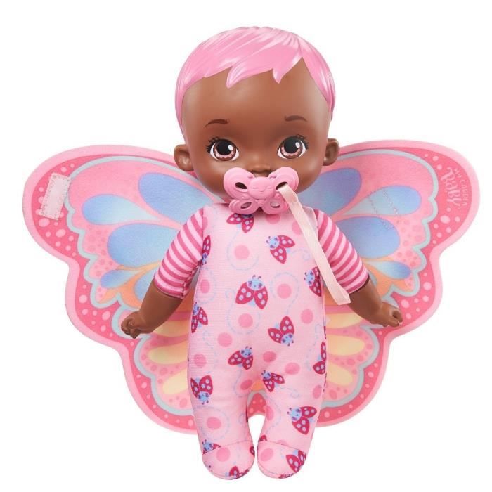My Garden Baby Mon Premier Bebe Papillon Rose 23 Cm Corps Souple Avec Ailes En Peluche Poupee Poupon Des 18 Mois Cdiscount Jeux Jouets