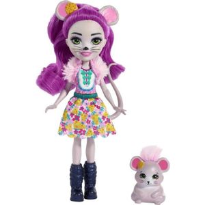 POUPÉE ENCHANTIMALS Poupée Mayla Souris 15 cm et Fondue