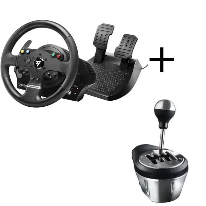 THRUSTMASTER TMX Volant de Course et Pédales Xbox One / PC + Levier de vitesse TH8A SHIFTER ADD-ON