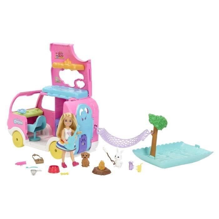Barbie - Coffret Barbie Camping-Car de Chelsea - Poupée Mannequin - 3 ans  et + - Cdiscount Jeux - Jouets
