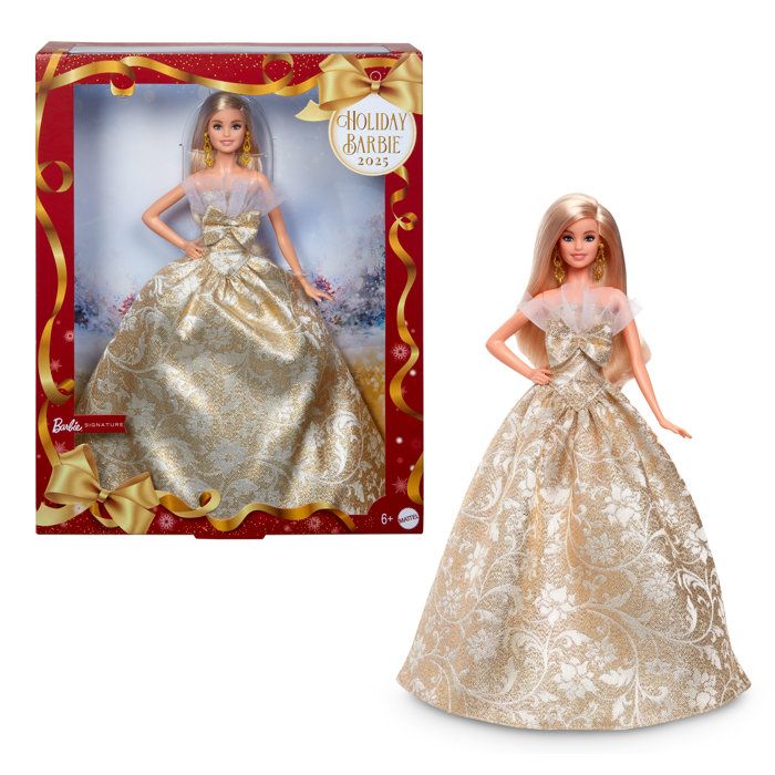Barbie - Poupée Joyeux Noël - Poupée blonde - JBH95