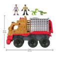 Figurine Dinosaure Fisher-Price Imaginext - Jurassic World La colo du Crétacé » - Camion de Capture et Yaz-3