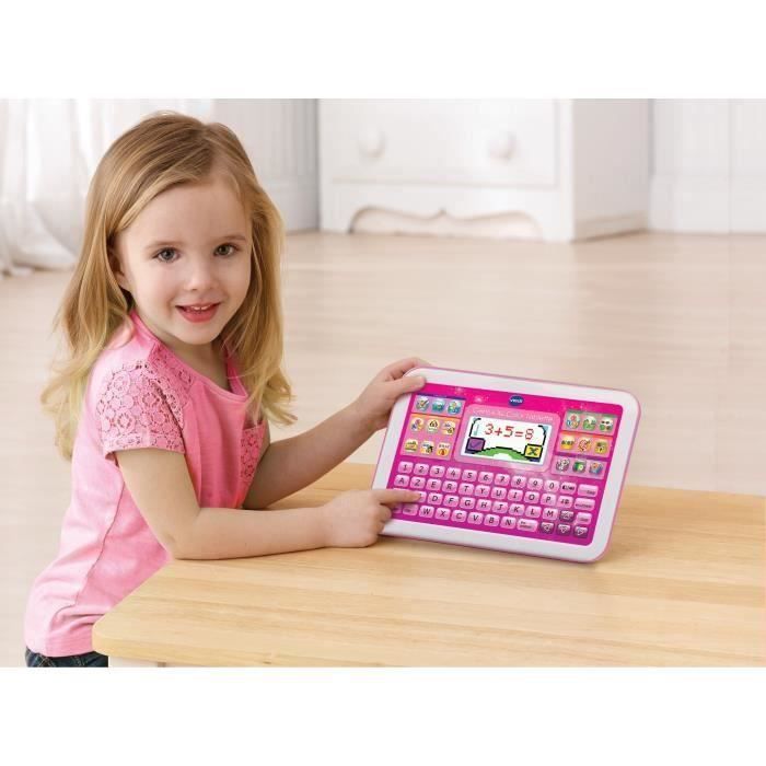 VTech - Ordi-Tablette Genius XL Color Rose, Ordinateur Enfant, Tablette Éducative – 5/8 ans - Version FR, Taille unique