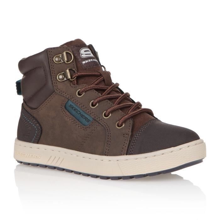 basket skechers marron