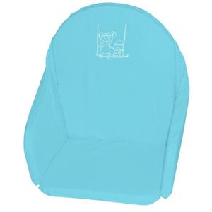 Coussin de chaise haute VERTBAUDET - rayé bleu