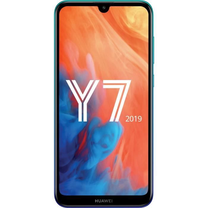 Top achat T&eacute;l&eacute;phone portable HUAWEI Y7 2019 Bleu Saphir 32 Go pas cher