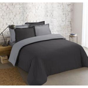 Vision Housse de Couette Arthur 240x220cm avec 2 taies 65x65cm 100% Coton 