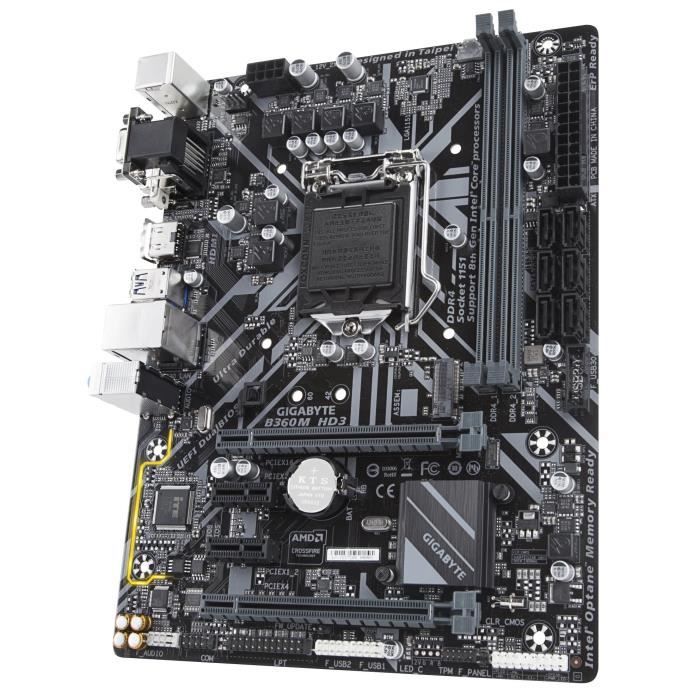 GIGABYTE Carte mère B360M HD3 - Intel - Gigabyte