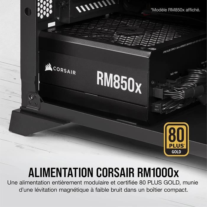 Pack Corsair Alimentation RM New 1000W Gold + Boitier PC 5000D ATX Noir