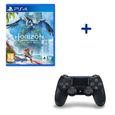 PackPlaystation : Horizon: Forbidden West PS4 (Mise à niveau PS5 disponible) + Manette DualShock Jet Black-0