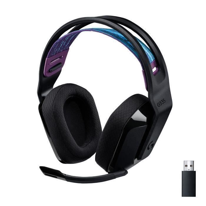 Logitech G - Casque Gaming - Sans Fil - G535 Lightspeed - Noir