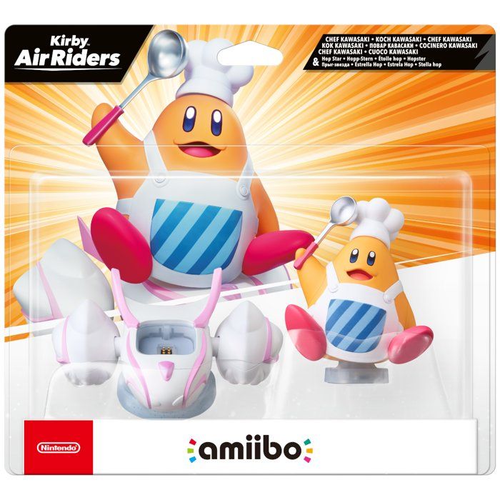 Figurine Amiibo Chef Kawasaki & Étoile Hop • Collection Kirby
