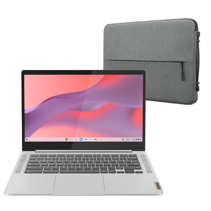 PC Portable Chromebook Lenovo IdeaPad 3 14M868  14 FHD 250N - MT8186 - RAM 8 Go - Stockage 128 Go - Chrome OS - AZERTY + Housse