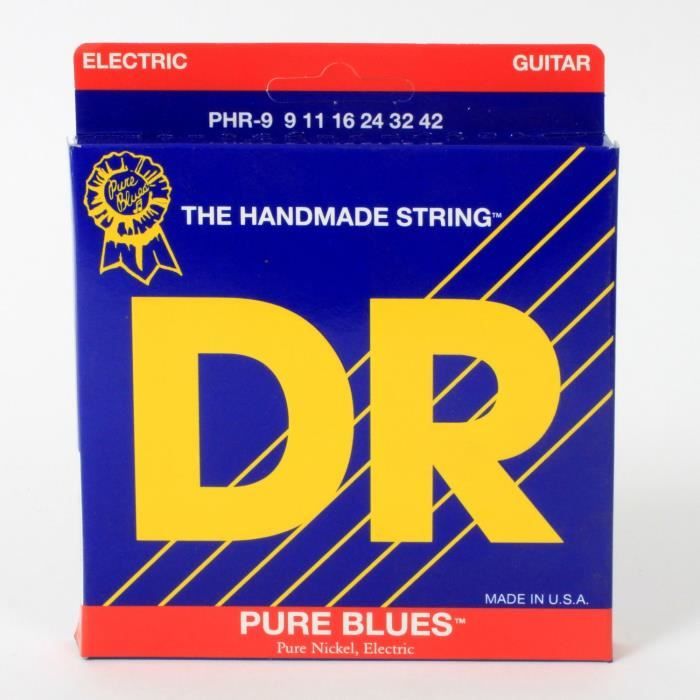 DR Cordes Pure Blues Guit Electrique 9-42 Lite