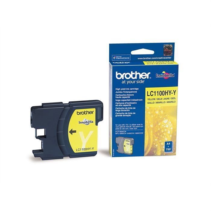 BROTHER Cartouche LC-1100 - Jaune