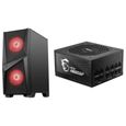 Pack : MSI BOITIER PC MAG FORGE 100M + Alimentation PC MPG A650GF - 650W 80+ Gold Modulaire-0