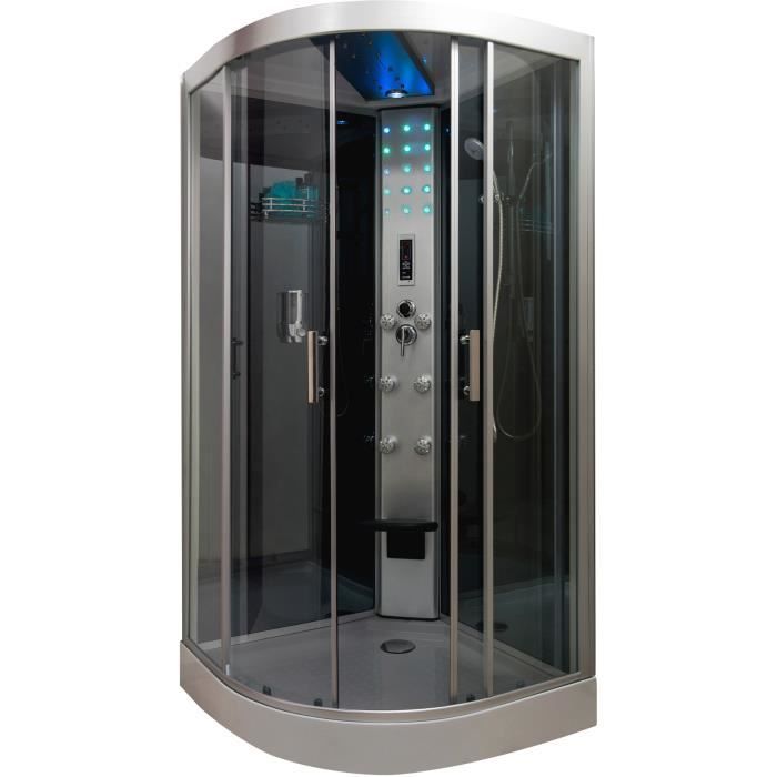 ondee cabine skadi sans silicone 140x80cm profiles aluminium noir mat en kit cdiscount bricolage