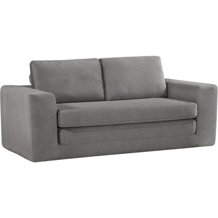 Canapé compressé convertible 3 places BERTILLE Tissu 200 x 98 x 90 cm