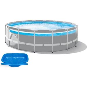 PISCINE Kit piscine tubulaire clearview (ø)4,88 x (h)1,22m et pédiluve