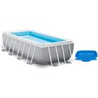 INTEX Kit piscine prism frame rect tubulaire (l)4,00 x (l)2,00 x (h)1,00m et pédiluve