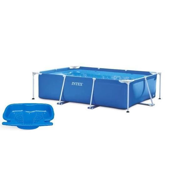 INTEX Intex piscine metal frame junior rectangulaire tubulaire (l)2,60