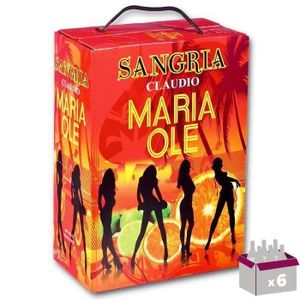 APERITIF A BASE DE VIN Sangria Maria Ole - 7%vol - Bag in Box 300cl x6