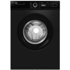 Lave-linge hublot - Pose libre - CONTINENTAL EDISON - CELL812IBP - 8 kg - Induction - 60 cm - 1200 trs/min - Noir mat