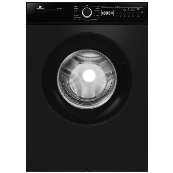 Lave linge hublot Pose libre CONTINENTAL EDISON CELL812IBP 8 kg Induction 60 cm 1200 trsmin