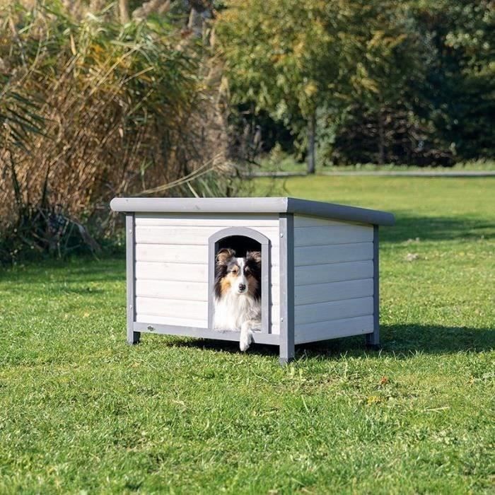 natura - niche pour chiens -  classic à toit plat