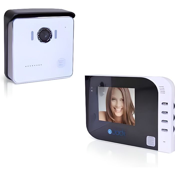 Interphone vidéo Miroir JOD-1 - Vision nocturne - Caméra orientable - 3,5 pouces