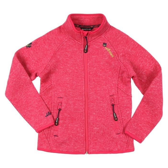 NORTHLAND Veste polaire de ski Enfant fille - Rose chiné - Cdiscount Sport