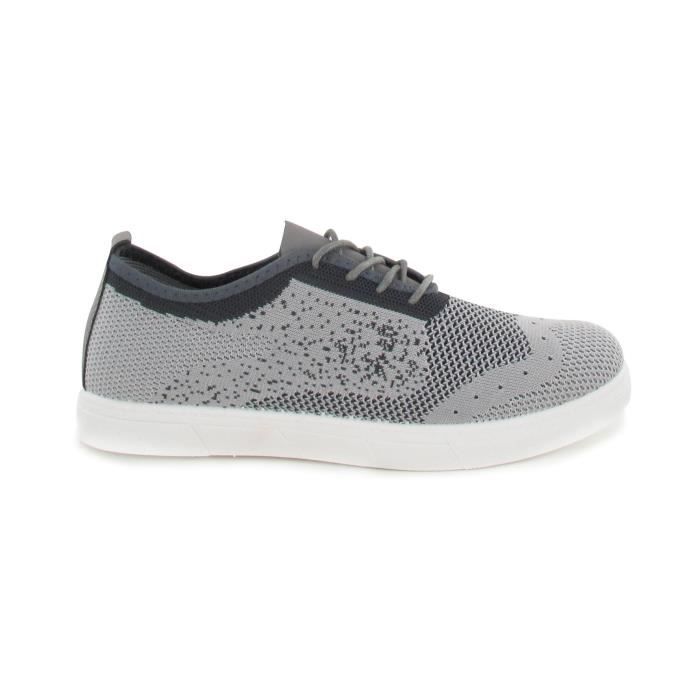 BE ONLY GATIEN Baskets Grises en Toile Homme Cdiscount Chaussures