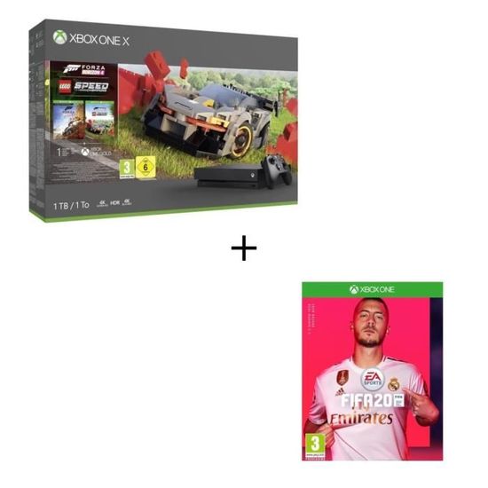 Xbox One X 1 To + Forza Horizon 4 + DLC LEGO + FIFA 20 Jeu Xbox One
