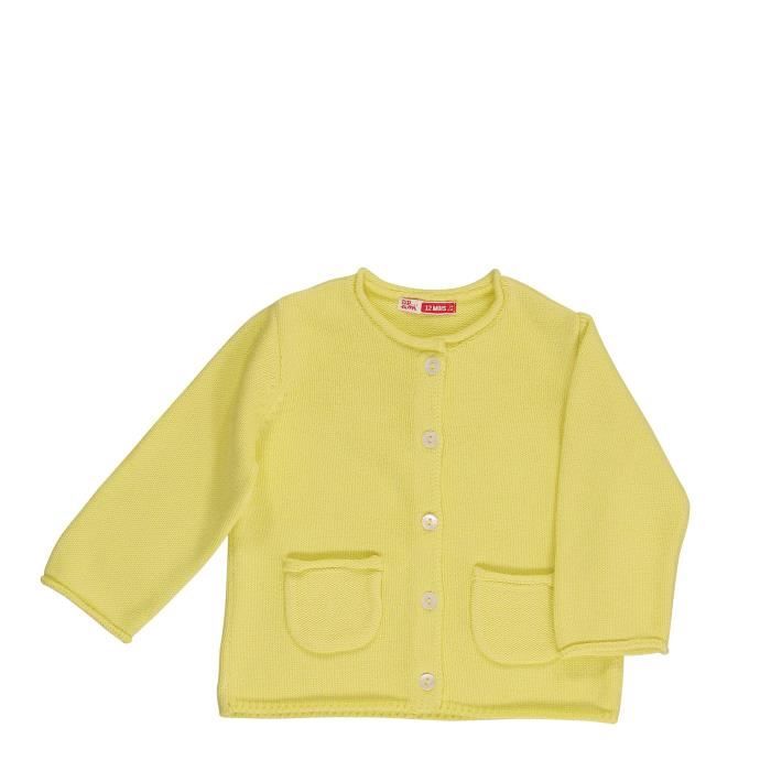 Dpam Gilet Bebe Fille Jaune Cdiscount Pret A Porter