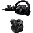 Pack Logitech Volant de Course G920 Driving Force - Xbox One et PC + Levier de Vitesse Driving Force Shifter-0