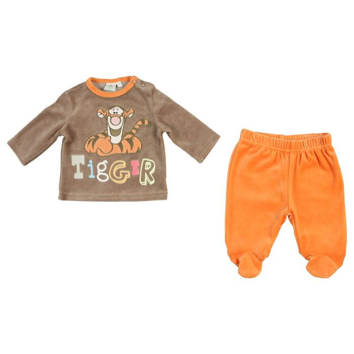 Tigrou Pyjama Bebe Garcon Marron Et Orange Cdiscount Pret A Porter