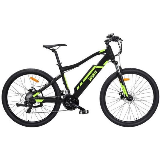 VTT Électrique SURPASS SURVTTSEMIRIGN 27,5'' Noir 8 vitesses Semi-rigide Batterie 10 Ah