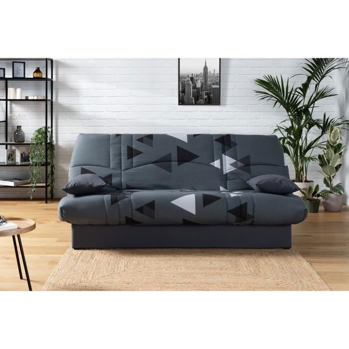 Canapé Convertible Clic-clac 130 Cm – Multicouleur – Mousse – Occasion état Correct