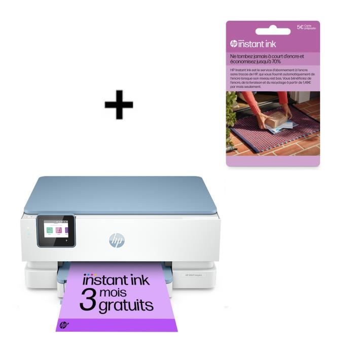 Imprimante tout-en-un HP Envy Inspire 7221e jet dencre couleur + Carte Instant Ink