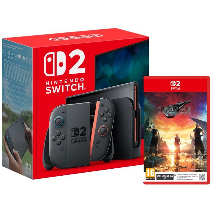 Pack Nintendo : Console Nintendo Switch 2 + Final Fantasy VII Rebirth