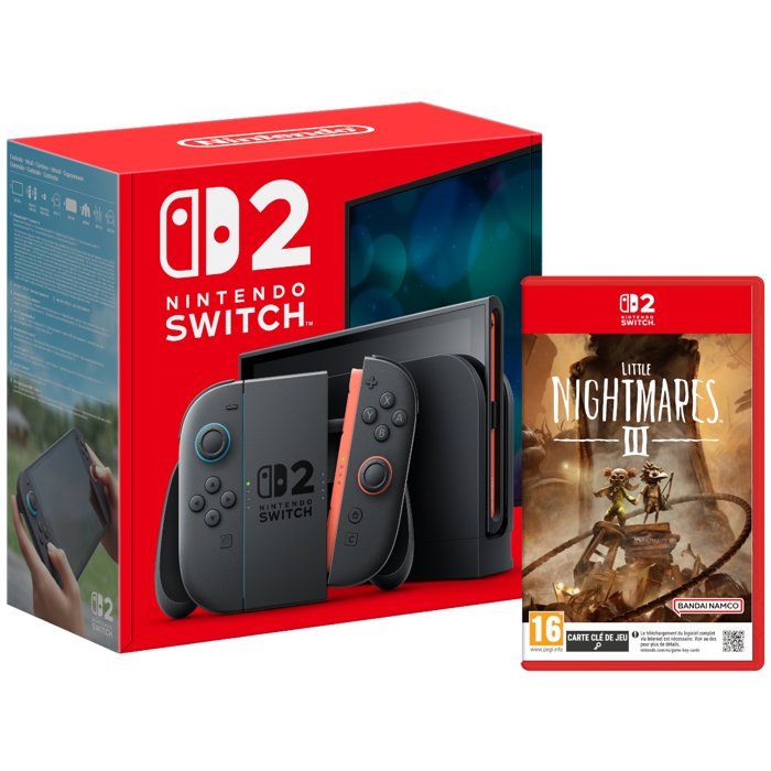Pack Nintendo : Console Nintendo Switch 2 (Batterie remplaçable) + Little Nightmares III