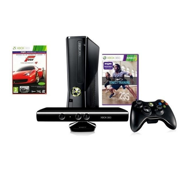 XBOX 360 4GO + KINECT + NIKE + FORZA MOTORSPORT 4 - État correct Microsoft sur Cdiscount Seconde Vie